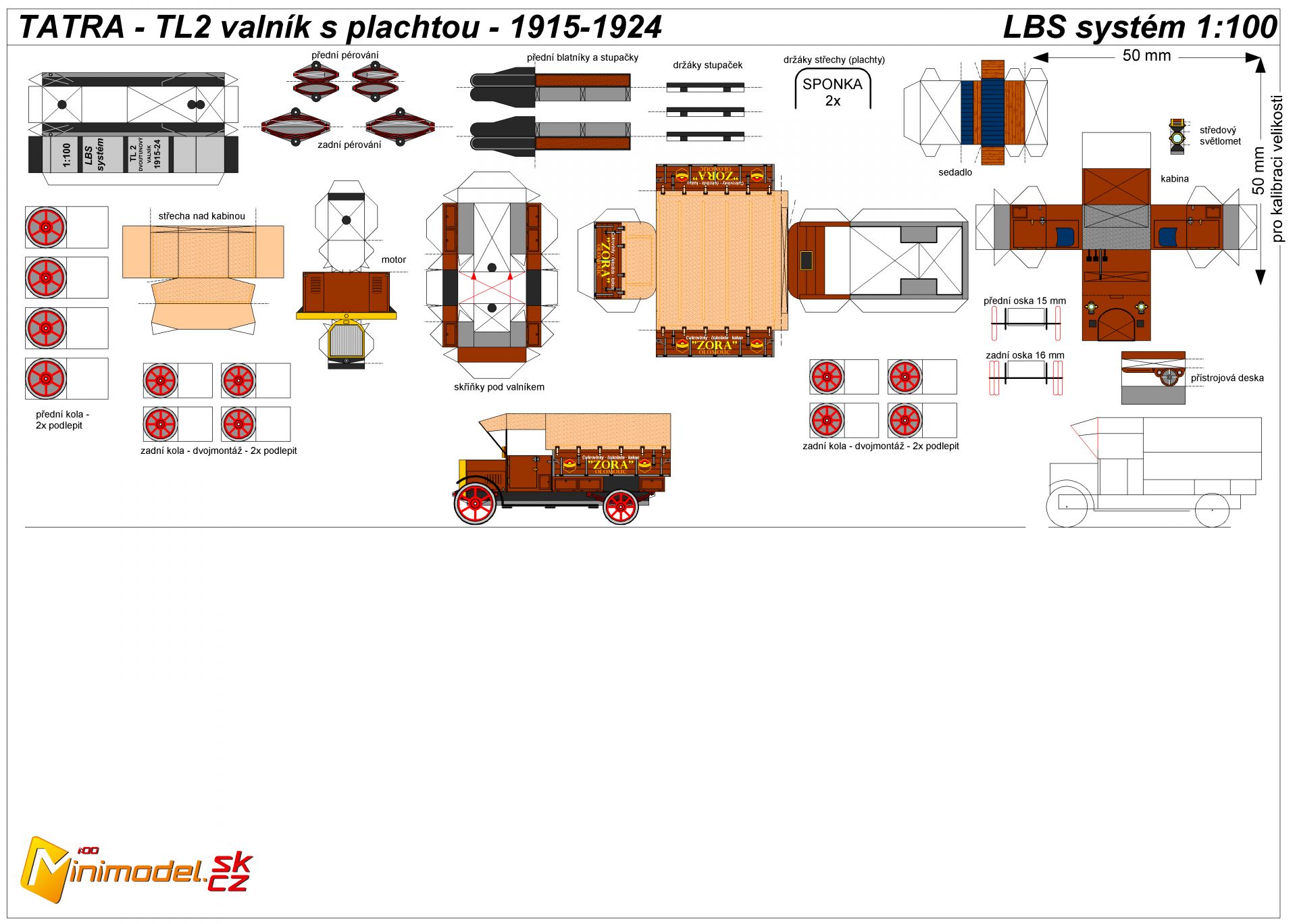 Model Tl2 TATRA TL2 - Minimodel Web