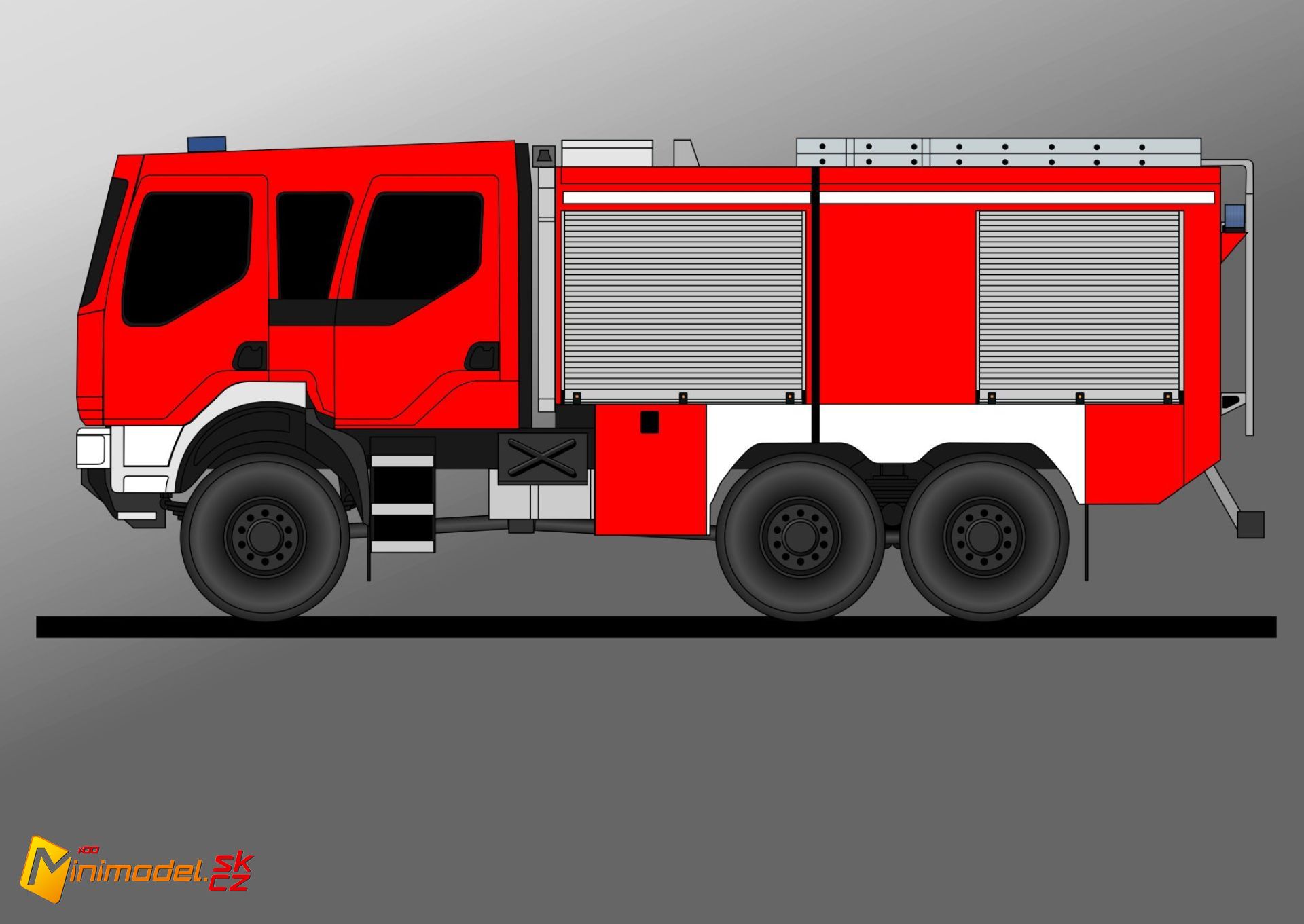 FE2625 TATRA 810 TACTIC 6X6 Minimodel Web