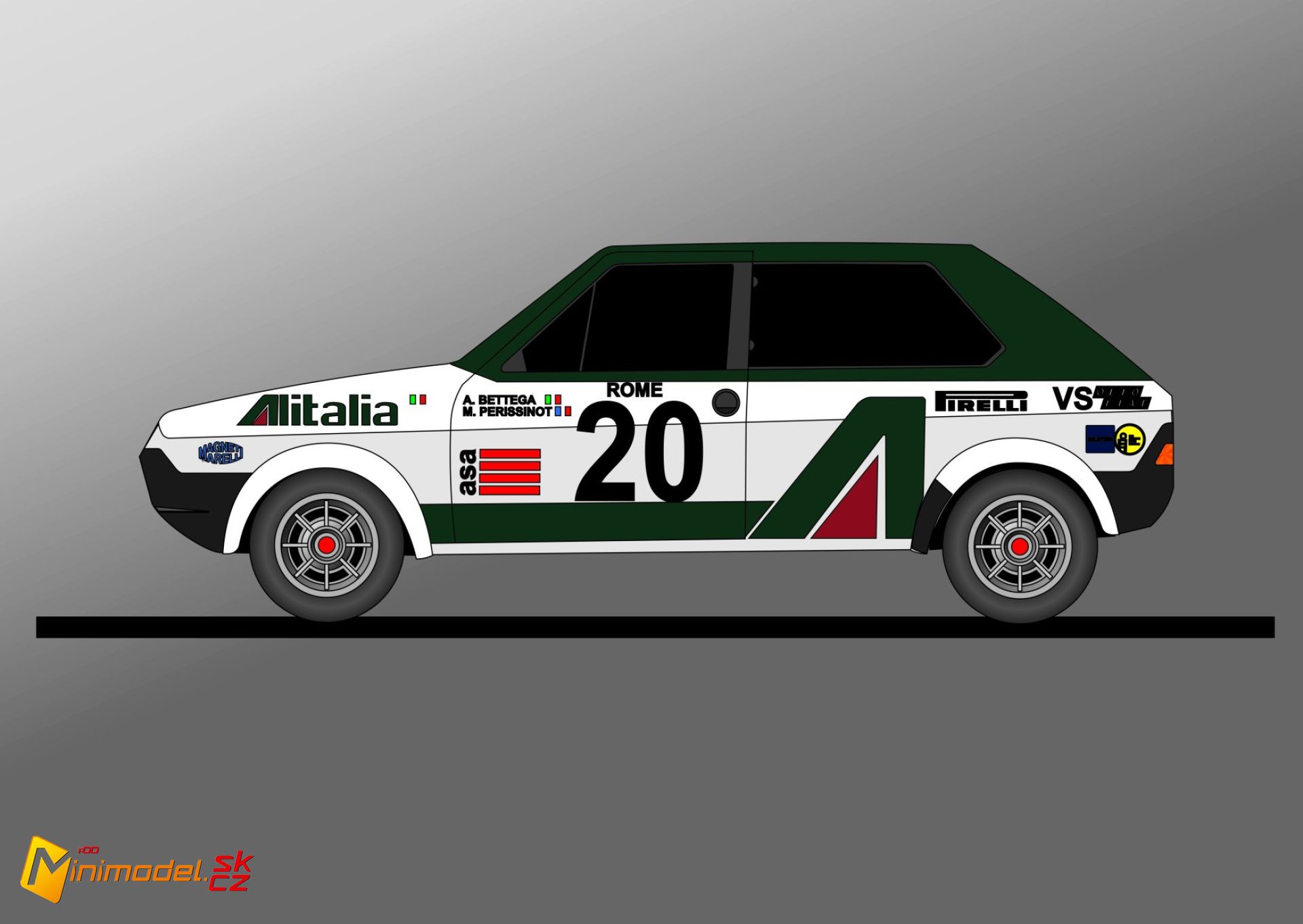 FE0843 FIAT RITMO ABARTH ALITALIA - Minimodel Web